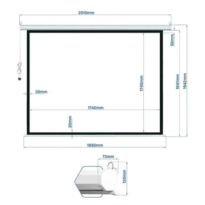 Projection Screen iggual IGG319215 - Електроника Периферни и резервни части<<<Компютри| Електроника<<<BigBuy&&&Екран за