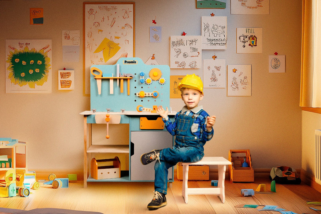 PROMIS Wooden Tool Set - Workshop and toolsORP-WIN<<<(Games and toys) Role play and dress upORP<<<ActionPL