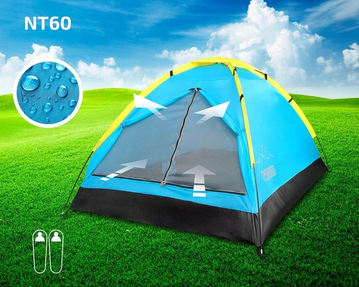 TOURIST TENT 2-PERSON ALPENAIR IGLO CAMPING WATERPROOF MOSQUITO NET