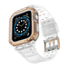 Protect Strap Band for Apple Watch 38/40/41mm Armored Case Strap - Transparent Rose Gold - Smartwatch straps