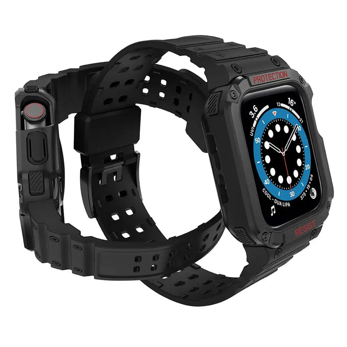 Protect Strap Band for Apple Watch 38/40/41mm Armored Case Strap - Black - Smartwatch straps and cases<<<HurtelXML