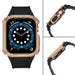 Protect Strap Band for Apple Watch 38/40/41mm Armored Case Strap - Black Rose Gold - Smartwatch straps