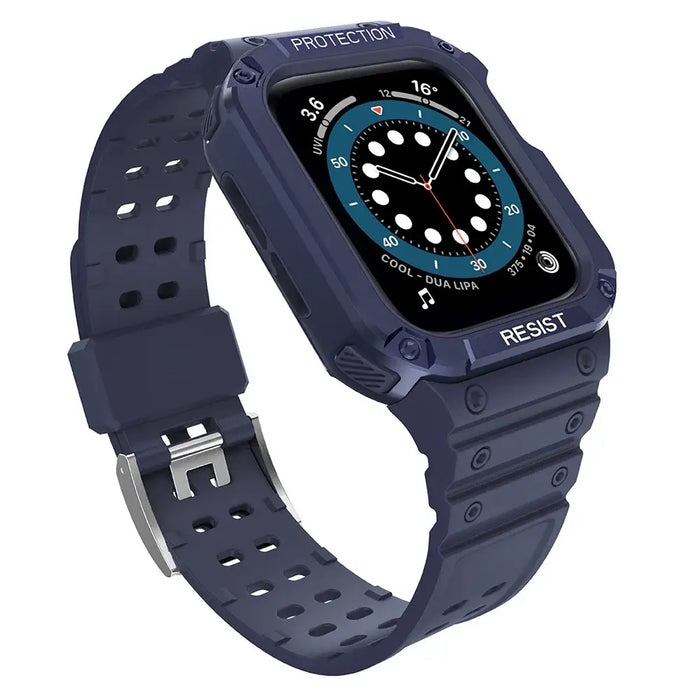 Protect Strap Band for Apple Watch 38/40/41mm Armored Case Strap - Blue - Smartwatch straps and cases<<<HurtelXML