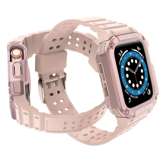 Protect Strap Band for Apple Watch 38/40/41mm Armored Case Strap - Pink - Smartwatch straps and cases<<<HurtelXML