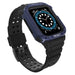 Protect Strap Band for Apple Watch 42/44/45mm Armored Case Strap - Black Blue - Smartwatch straps and cases<<<HurtelXML