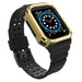 Protect Strap Band for Apple Watch 42/44/45mm Armored Case Strap - Black Gold - Smartwatch straps and cases<<<HurtelXML