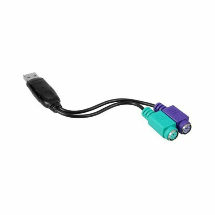 PS/2 to USB adapter NANOCABLE 10.03.0101 Black 0,15 m - Компютър Кабели и адаптери<<<Компютри|