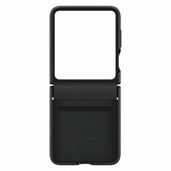 PU leather case for Samsung Galaxy Z Flip 5 - black - Cell phone cases and covers<<<HurtelXML&&&Електроника Телефони и