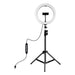 Puluz 1.1m tripod with RGBW LED lighting 26cm vlog / stream / smartphone PKT3044 - Ring lights<<<Photo studio<<<Photo
