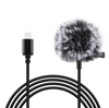 Jack Puluz tie microphone with clip PU425 1.5m USB-C