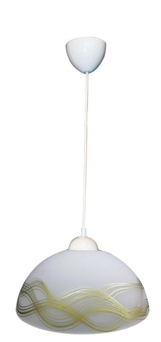 PENDANT E27 F400 WHITE/GOLD PURALUX