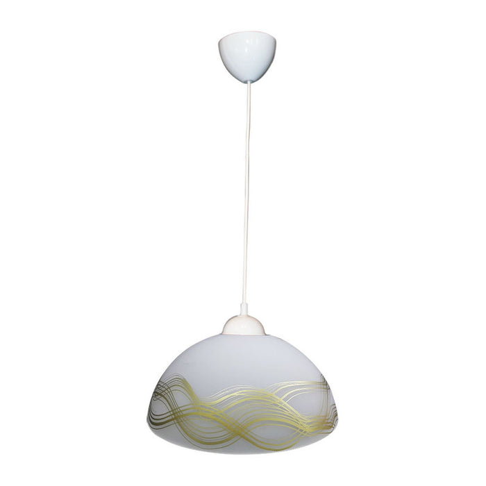 PENDANT E27 F400 WHITE/GOLD PURALUX