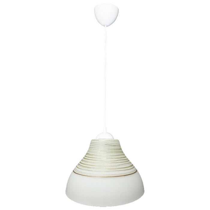 PENDANT E27 F220 WHITE/GOLD PURALUX