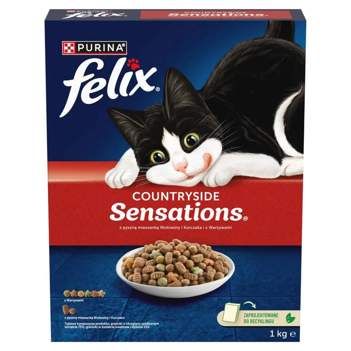 PURINA Felix Countryside Sensations - dry cat food - 1kg - Dry foodDLK-KAS<<<For the catDLK<<<ActionPL