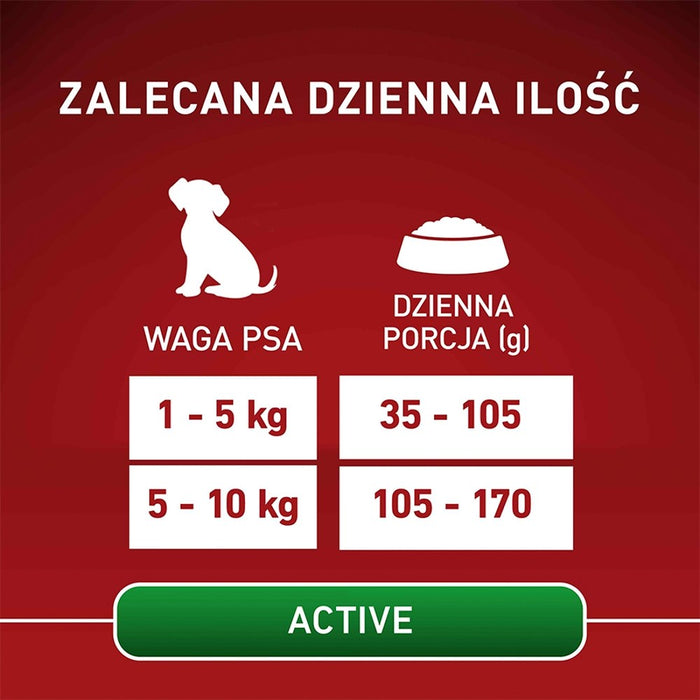 PURINA One Mini/Small Active Rich in chicken with rice - dry dog food - 800g