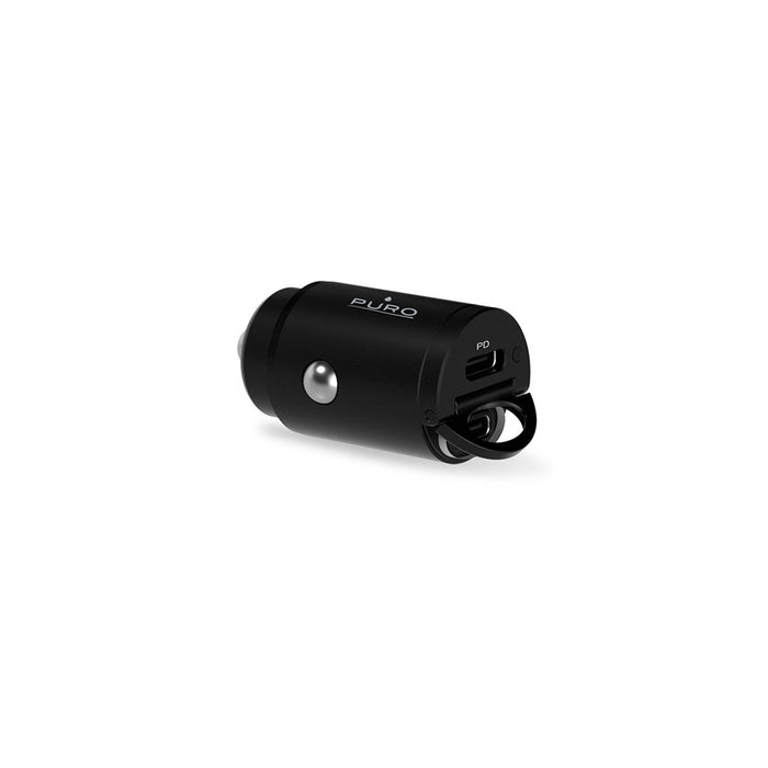 Puro Mini 30W Power Delivery 2 x USB-C Car Charger - Black