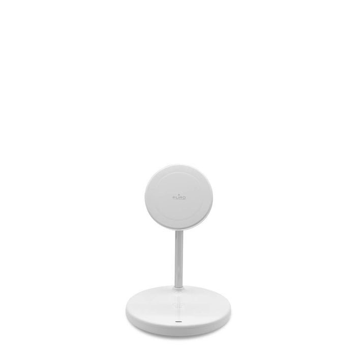 Puro Mag Station 3 in 1 Inductive Charger with Stand - White