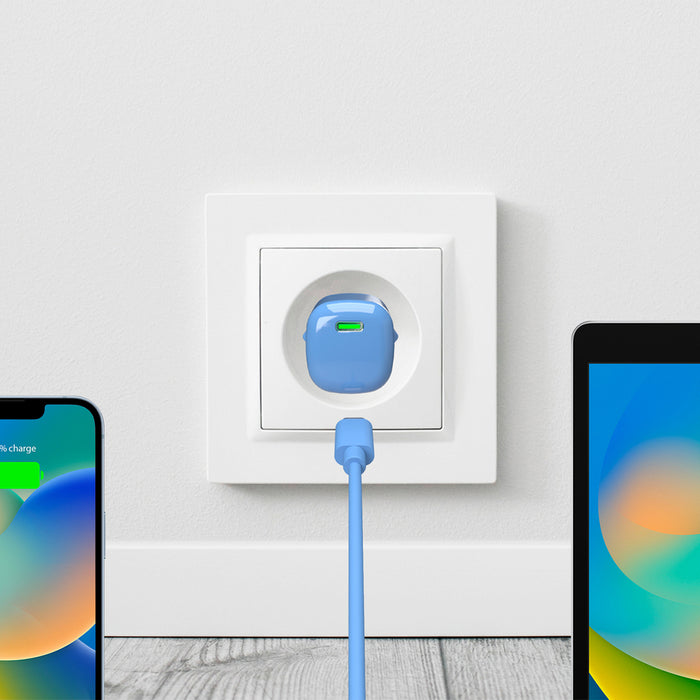 Puro 20W GaN USB-C Wall Charger - Blue