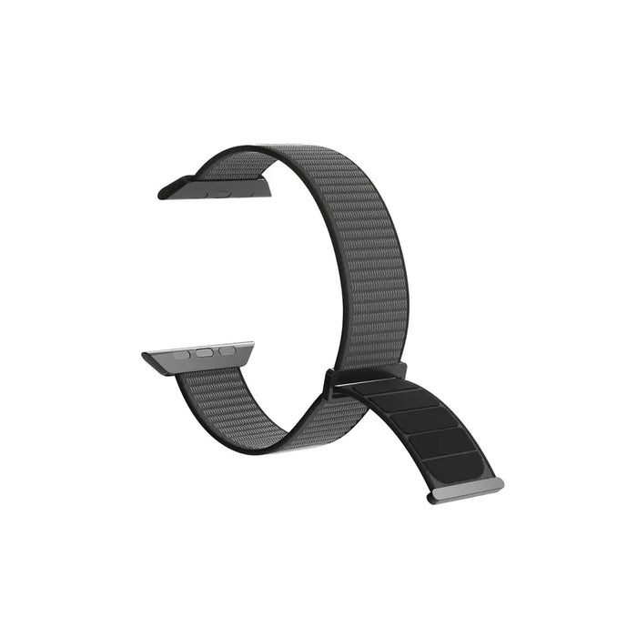 Puro Sport Nylon Strap for Apple Watch 42 / 44 / 45 / 49 mm - Black - Smartwatch straps and cases<<<HurtelXML