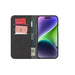 Puro Wallet Detachable MagSafe 2in1 PU Leather Case with Flap and Wallet for iPhone 15 Pro - Black - Cell phone cases