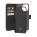 Puro Wallet Detachable MagSafe 2in1 PU Leather Case with Flap and Wallet for iPhone 15 Pro - Black - Cell phone cases