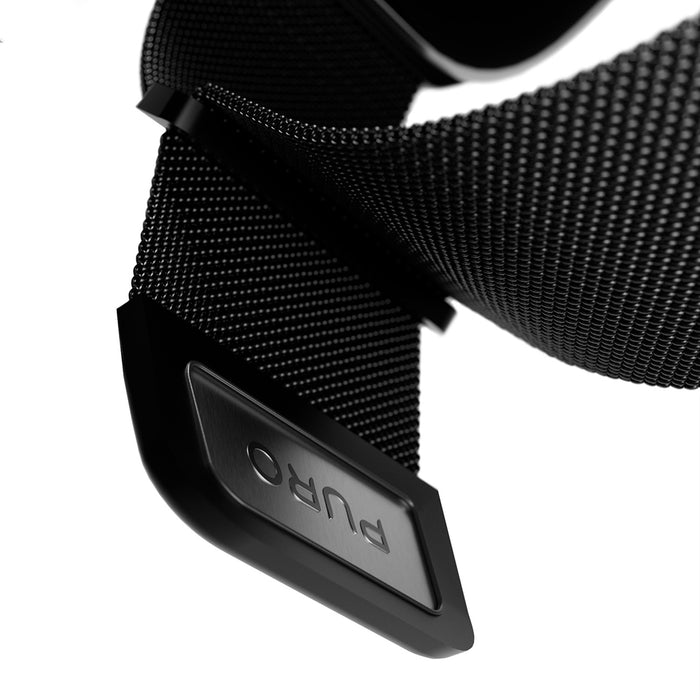 Puro Milanese Stainless Steel Apple Watch Band 38/40/41mm - Black