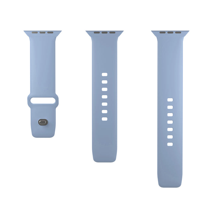 Puro Icon Silicone Strap for Apple Watch 42 / 44 / 45 / 49 mm - Light Blue (2 pcs.)