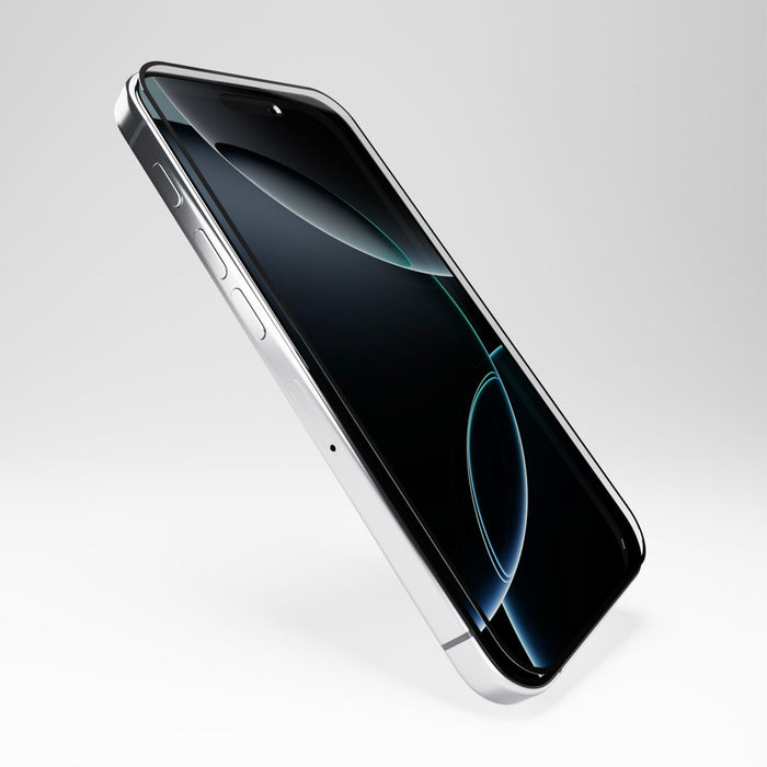 Puro Flexible Glass D3O Hybrid Glass with Black Frame for iPhone 16 Pro