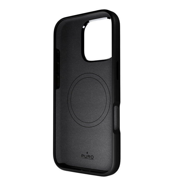 Puro Icon Mag Pro MagSafe Silicone Case for iPhone 16 Pro - Black