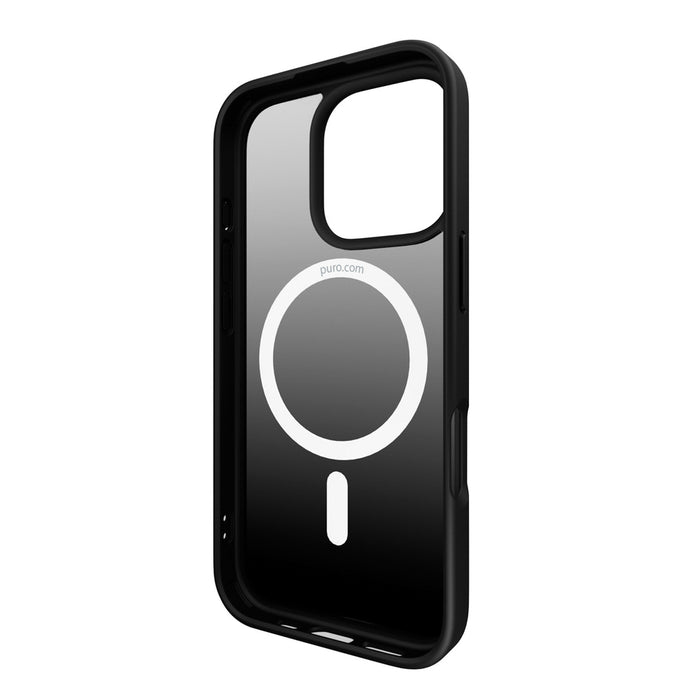 Puro Gradient MagSafe Silicone Case for iPhone 16 Pro - Black