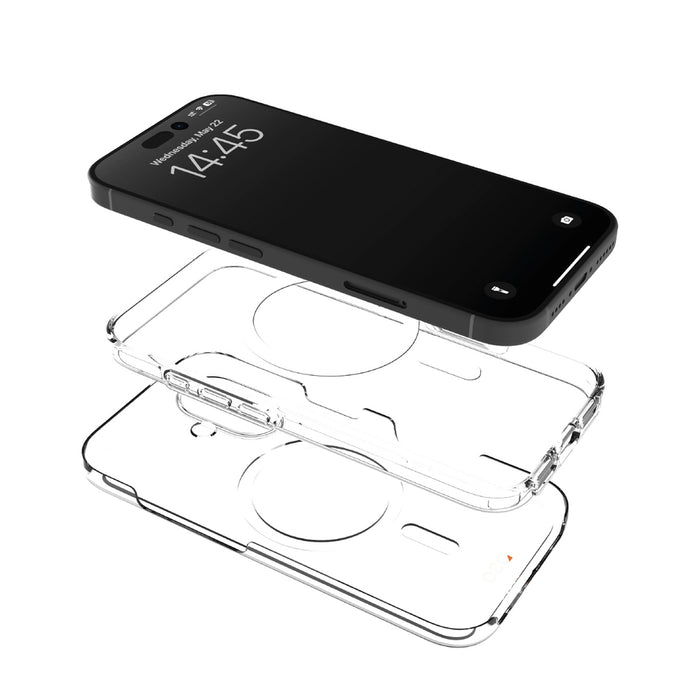 Puro Impact Clear D3O MagSafe Silicone Case for iPhone 16 Plus - Transparent