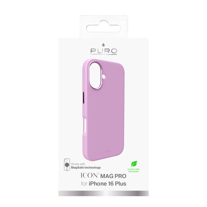 Puro Icon Mag Pro MagSafe Silicone Case for iPhone 16 Plus - Pink