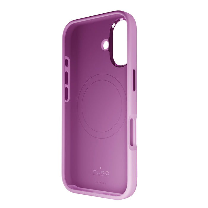 Puro Icon Mag Pro MagSafe Silicone Case for iPhone 16 - Pink
