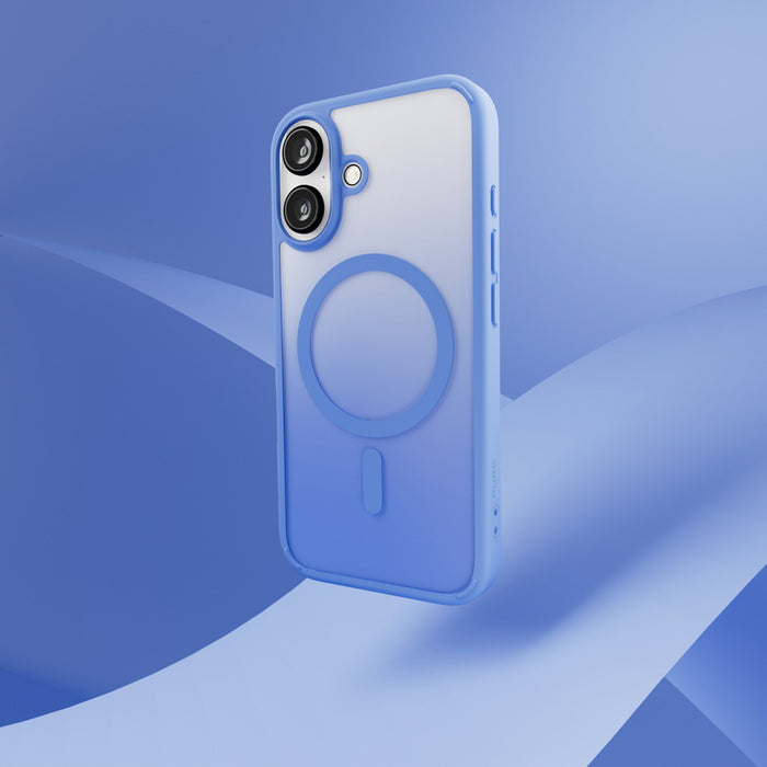 Puro Gradient MagSafe Silicone Case for iPhone 16 - Blue