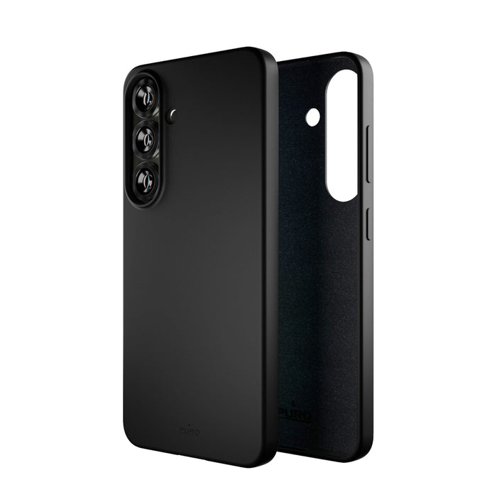 Puro Icon Silicone Case for Samsung Galaxy S25 - Black