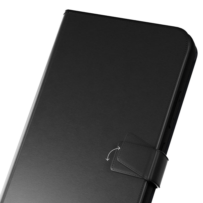 Puro Booklet Case with Flip and Wallet for Samsung Galaxy S25+ - Black