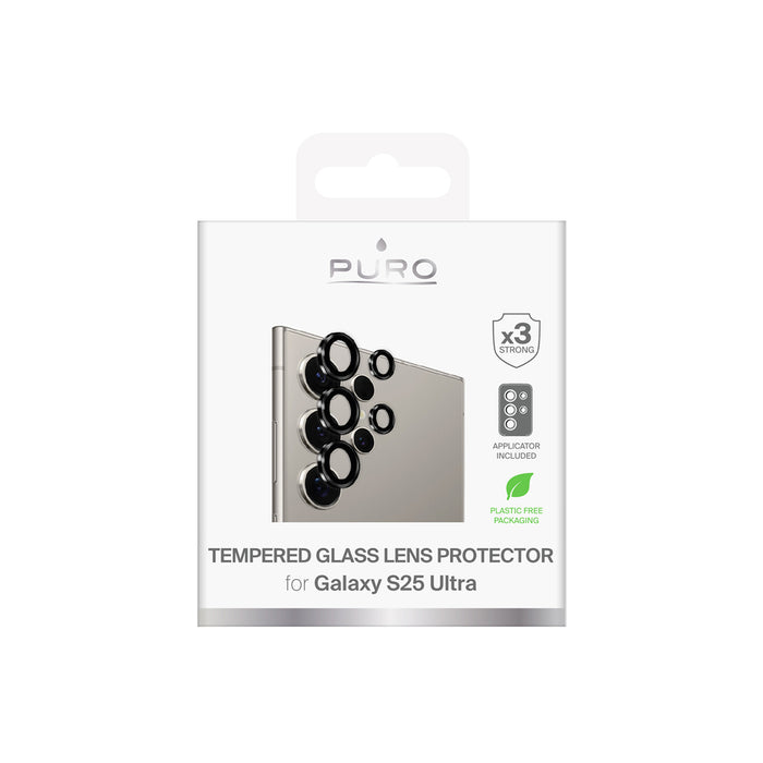 Puro Single Camera Lens Tempered Glass for Samsung Galaxy S25 Ultra Camera Lenses