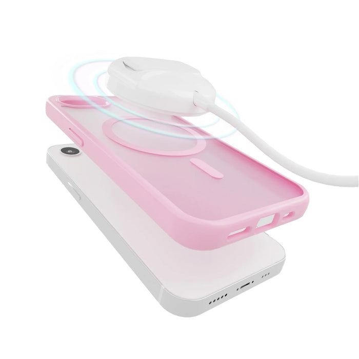 Puro Gradient MagSafe Silicone Case for iPhone 16e/17e - Pink