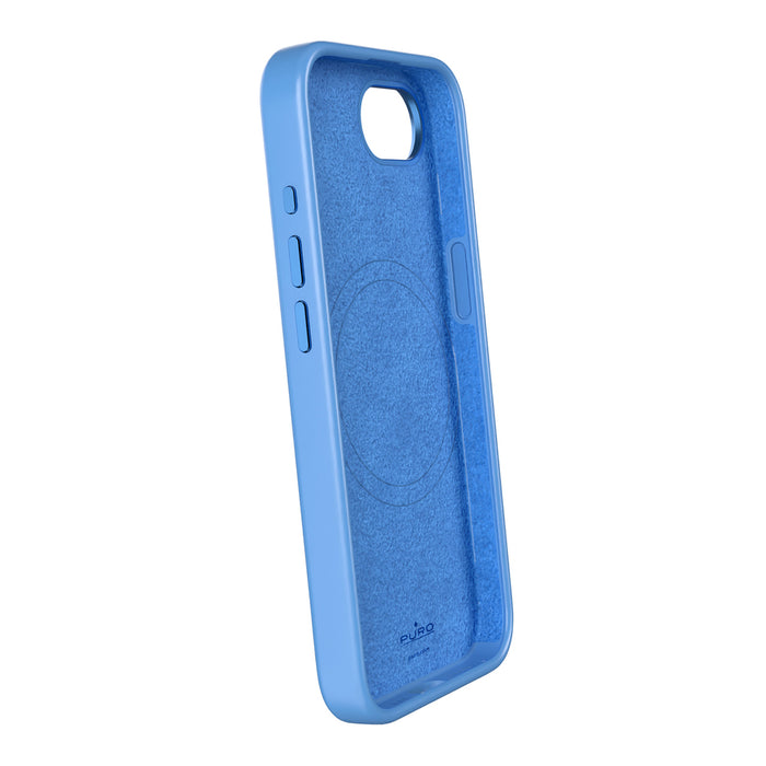 Puro Icon Mag Pro MagSafe Silicone Case for iPhone 16e/17e - Blue
