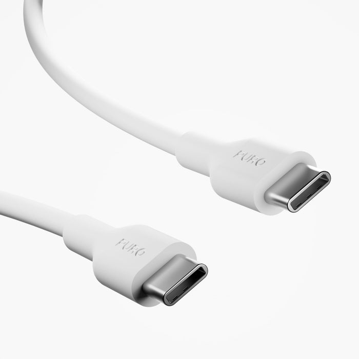 Puro PROLITE 25W USB-A / USB-C wall charger + USB-C - USB-C cable 1.2m - white