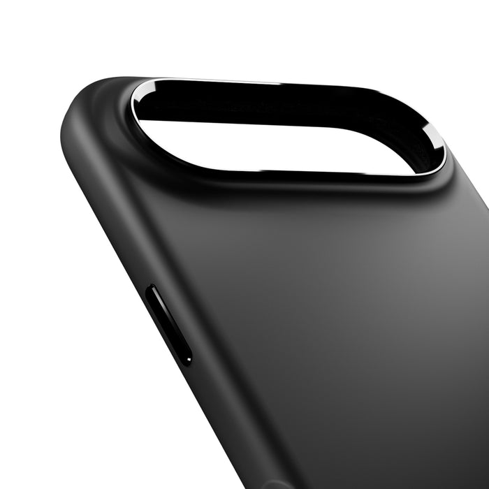 Puro Icon Mag Pro Liquid Silicone Case for iPhone 17 Air, MagSafe Compatible, with Camera Protection and Aluminum Buttons - Black