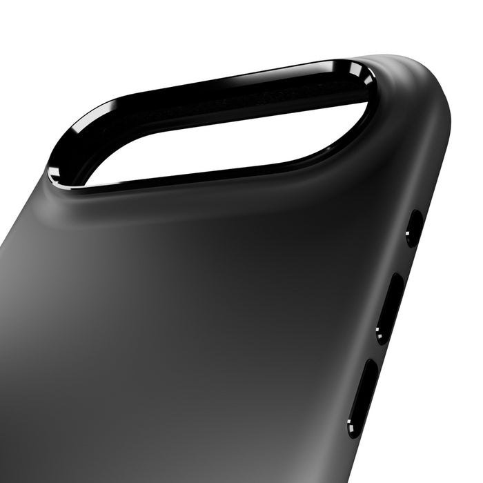 Puro Icon Mag Pro Liquid Silicone Case for iPhone 17 Air, MagSafe Compatible, with Camera Protection and Aluminum Buttons - Black