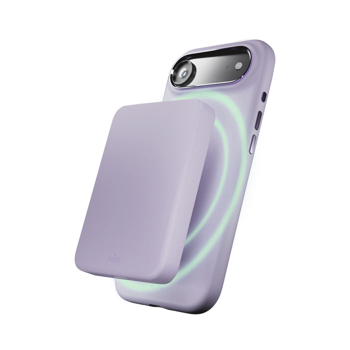 Puro Icon Mag Pro Liquid Silicone Case for iPhone 17 Air, MagSafe Compatible, with Camera Protection and Aluminum Buttons - Pink