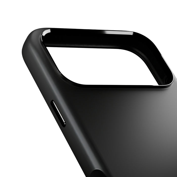 Puro Icon Mag Pro Liquid Silicone Case for iPhone 17 Pro Max, MagSafe Compatible, with Camera Protection and Aluminum Buttons - Black