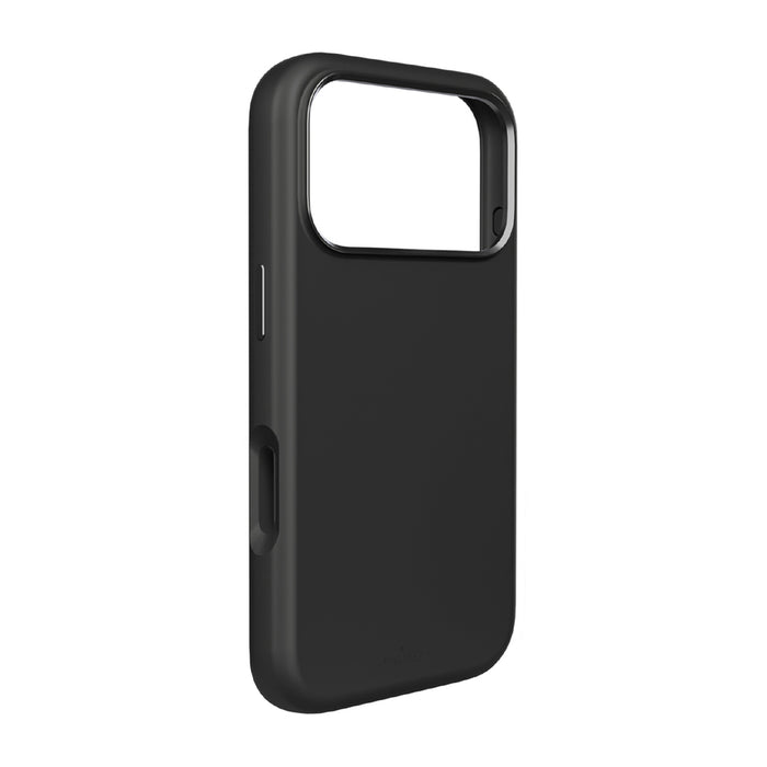 Puro Icon Mag Pro Liquid Silicone Case for iPhone 17 Pro, MagSafe Compatible, with Camera Protection and Aluminum Buttons - Black