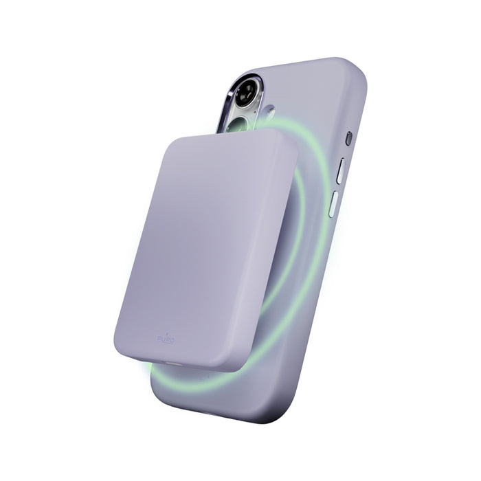 Puro Icon Mag Pro Liquid Silicone Case for iPhone 17, MagSafe Compatible, with Camera Protection and Aluminum Buttons - Pink