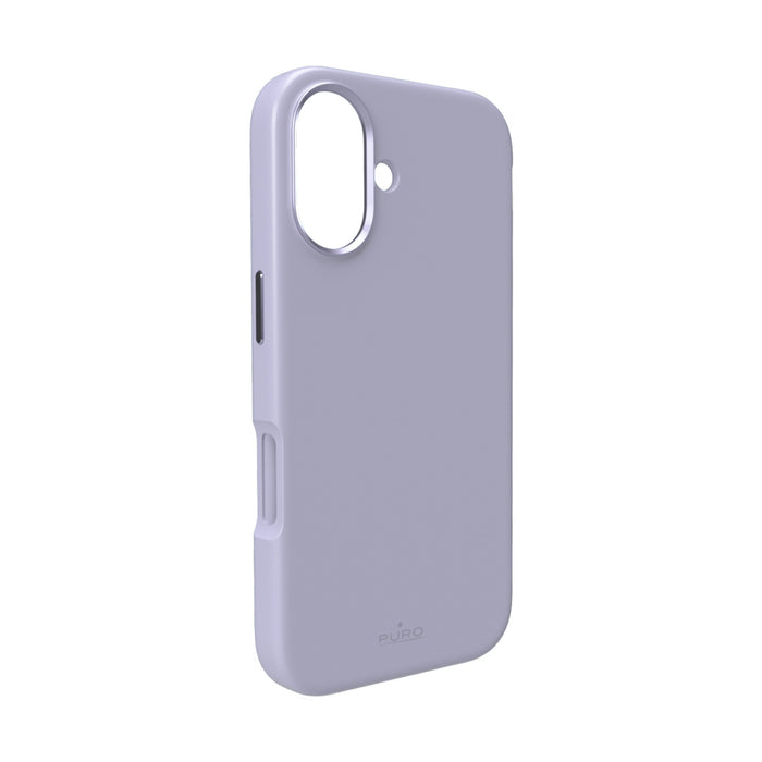 Puro Icon Mag Pro Liquid Silicone Case for iPhone 17, MagSafe Compatible, with Camera Protection and Aluminum Buttons - Pink