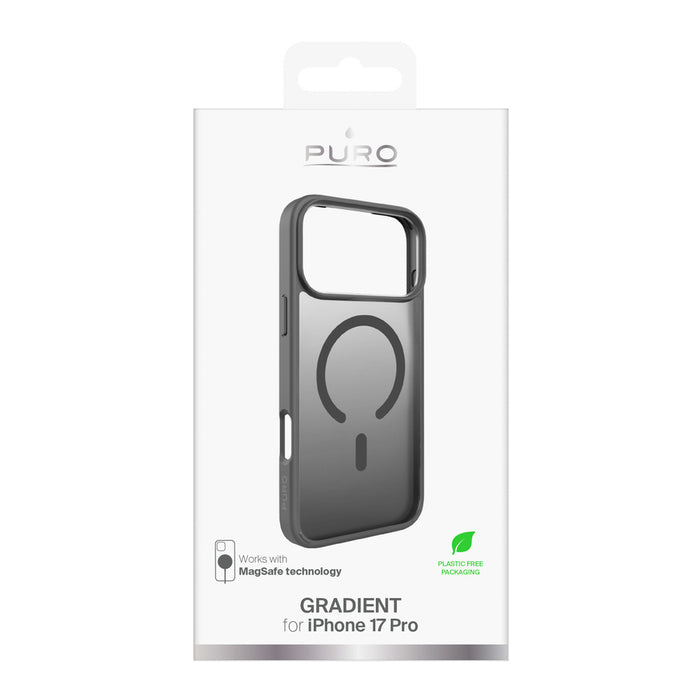 Puro Gradient TPU MagSafe Compatible Case for iPhone 17 Pro - Gray