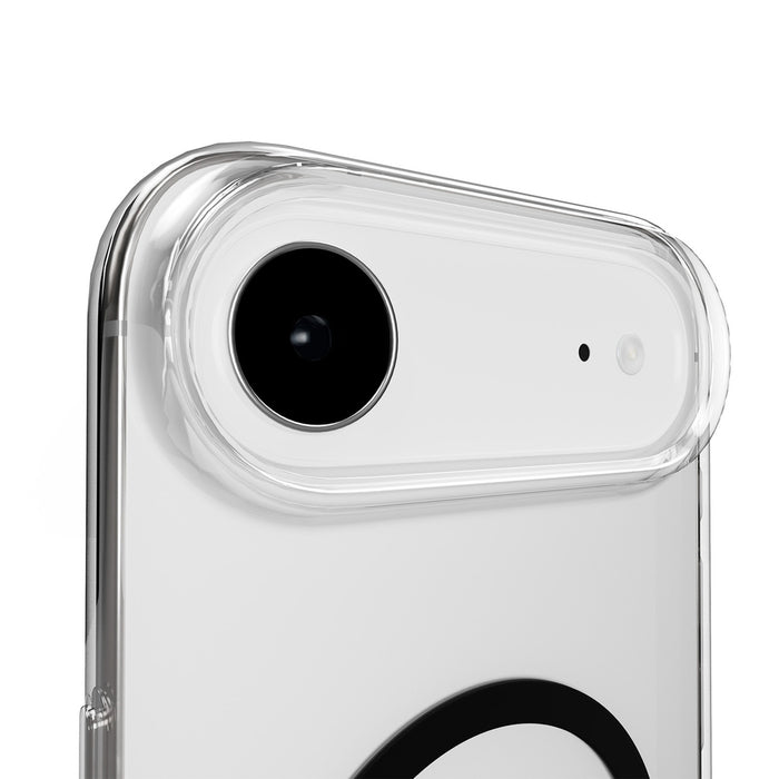 Puro Lite Mag TPU+PC Case Compatible with MagSafe for iPhone 17 Air - Transparent with Black Ring