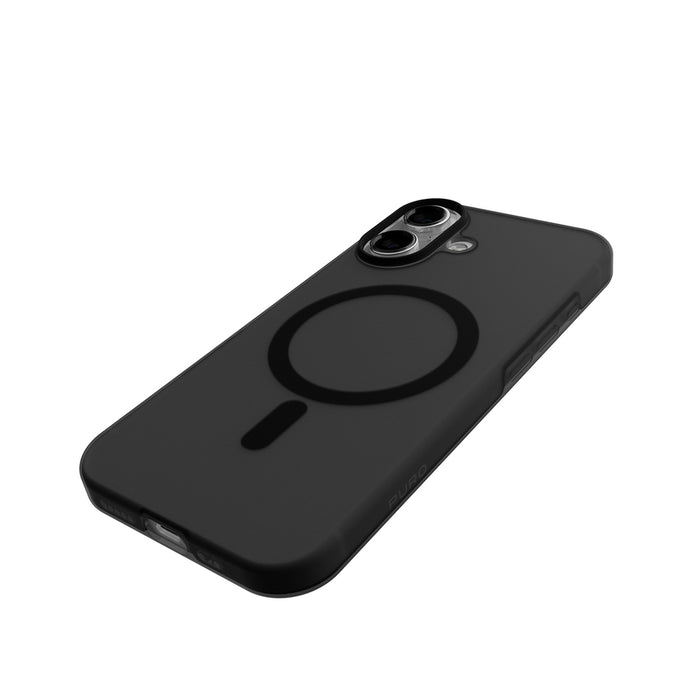 Puro Daylight Magsafe Compatible Silicone Case for iPhone 17 - Translucent Black